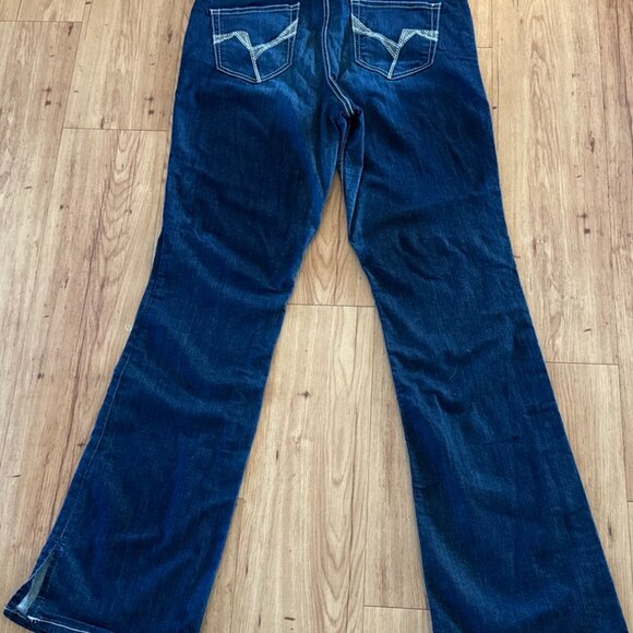 Ariat REAL Perfect Rise Arrow Danna Jeans Bootcut Dark Rise Western 33XL - Picture 7 of 9
